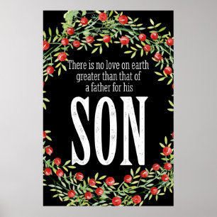 Father and son poster