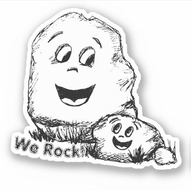 Father and Son Rocks Sketch (Front)