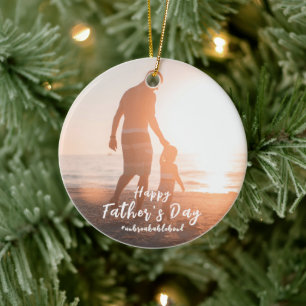 Father And Son Unbreakable Bond Father's Day Gifts Ceramic Ornament