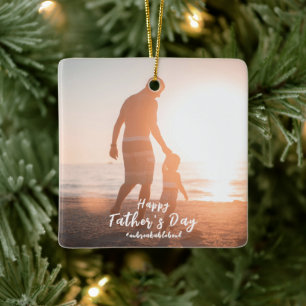 Father And Son Unbreakable Bond Father's Day Gifts Ceramic Ornament