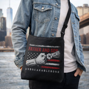 Father And Son Unbreakable Bond Father's Day Gifts Crossbody Bag