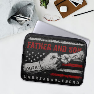 Father And Son Unbreakable Bond Father's Day Gifts Laptop Sleeve