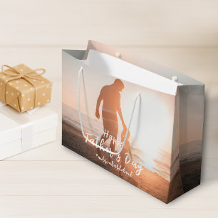 Father And Son Unbreakable Bond Father's Day Gifts Large Gift Bag
