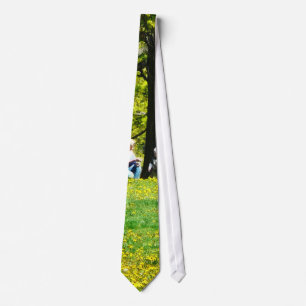 Father and Son Under the Trees Tie