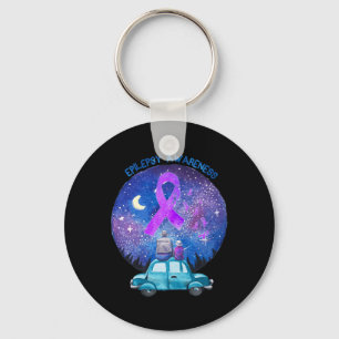 Father and Son Watching Star Epilepsy Awareness  Key Ring
