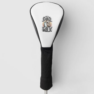 father and son with milk sloth graphic design-01 golf head cover