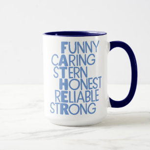 Father Attributes Crossword Art Mug