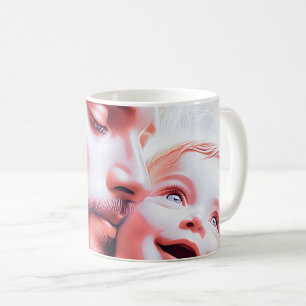 Father Baby Heart Connection Coffee Mug