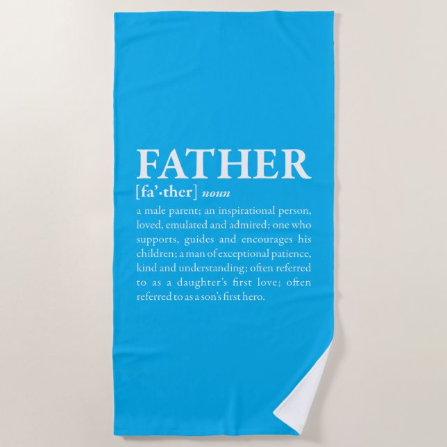 Father Beach Towel (Front)
