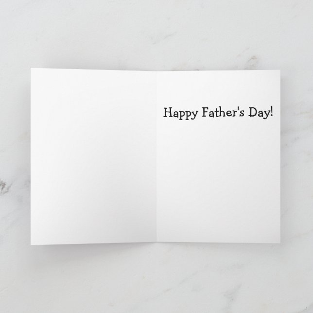 Father Bear trying to teach cub to fish! Card (Inside)