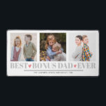 FATHER BEST BONUS DAD EVER collage 3 Photo PINK Desk Mat<br><div class="desc">Surprise your STEPDAD OR BONUS DAD with this meaningful desk mat!! Create a the perfect sweet keepsake for newly DAD for Christmas or FATHER's day with this amazing design using three (3) of your favourite photos and custom message. "Best BONUS DAD Ever" appears along the bottom in delicate grey lettering...</div>