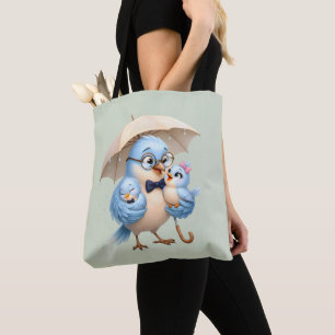 Father Bird Family Everyday Tote Bag