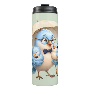 Father Bird Family Thermal Travel Tumbler