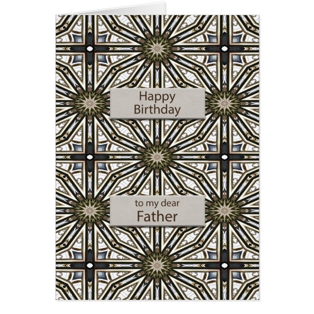 Father Birthday Abstract Mandala Design (Front)