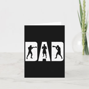 Father Boxing Competition Training Boxing Club Dad Card