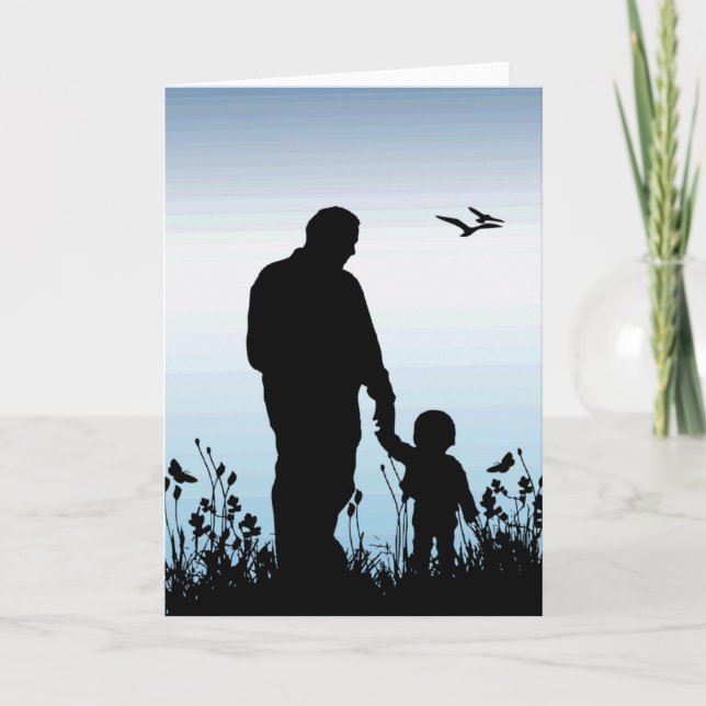 Father/ Child-Silhouette Card (Front)