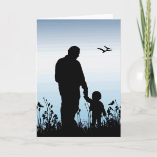 Father/ Child-Silhouette Card
