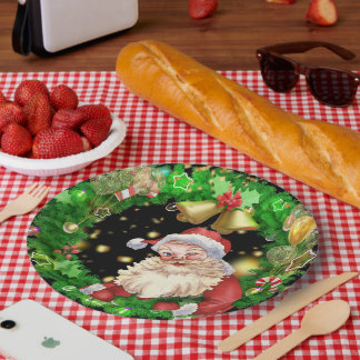 Father Christmas: A Festive Icon Paper Plate