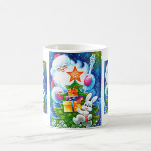 Father Christmas and bunny Coffee Mug