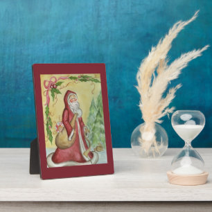 Father Christmas Art Decoration  Plaque
