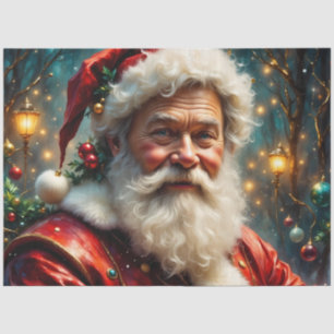 Father Christmas at the Lamplight Lane Decoupage Tissue Paper