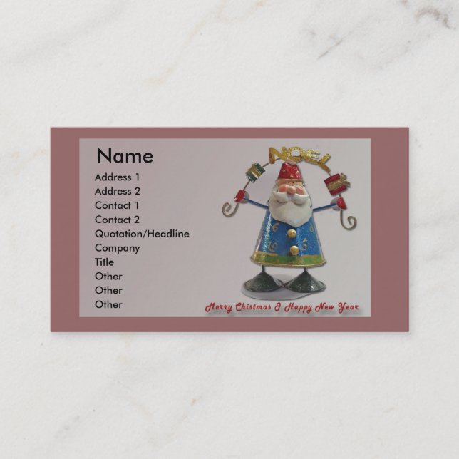 Father Christmas Business Card (Front)