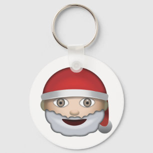 Father Christmas Emoji Key Ring