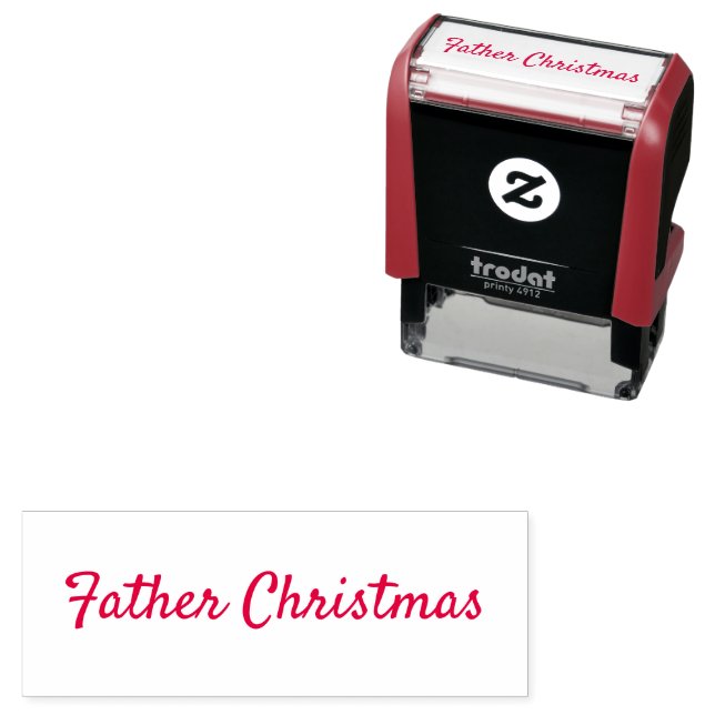 Father Christmas Faux Signature for Christmas Self-inking Stamp (In Situ)