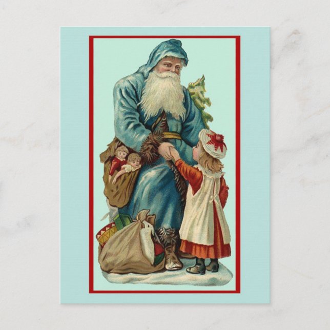 Father Christmas Holiday Postcard (Front)