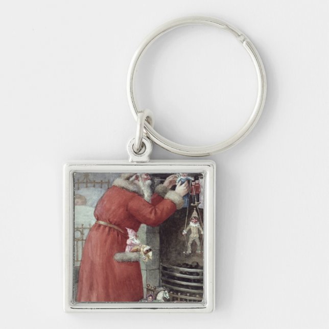 Father Christmas Key Ring (Front)