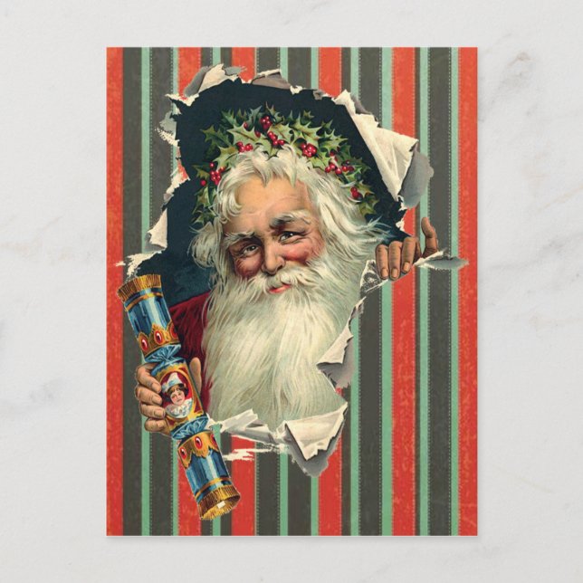 Father Christmas postcard Victorian (Front)
