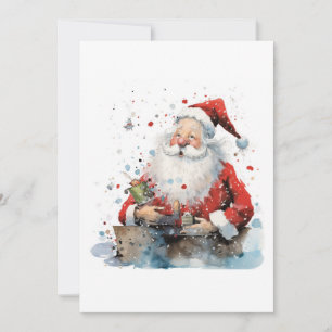 Father christmas, santa clause, christmas invitation