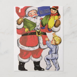 Father Christmas, Victorian Christmas card