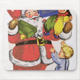 Father Christmas, Victorian Christmas card Mouse Pad