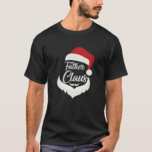 Father Claus Christmas Funny Pyjamas Santa Costume T-Shirt (Front)