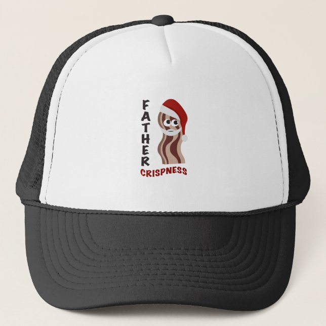 Father Crispness! Bacon Trucker Hat (Front)