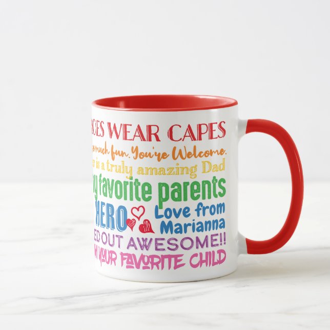 Father Dad Funny Quotes Wishes from Daughter Mug (Right)