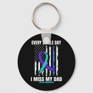 Father Dad Suicide Awareness Prevention Usa Americ Key Ring