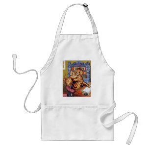 Father(Daddy) cat, Louis Wain Standard Apron
