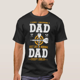 Father Darts Dart Throwing Dad Dart Player Dart Cl T-Shirt