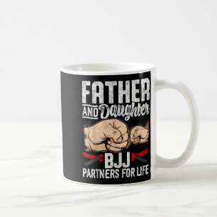Father Daughter BJJ Partners Jiujitsu Cute Jiu Coffee Mug