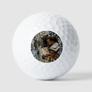 Father Daughter Custom Photo Wildflower Golf Balls