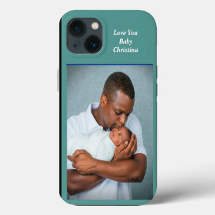 Father Daughter Family Photo Name Custom iPhone 13 Case