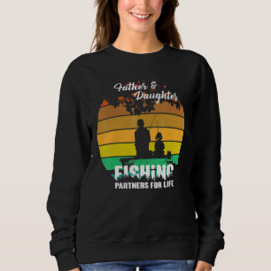 Father Daughter Fishing Partner For Life Retro Mat Sweatshirt