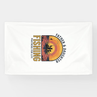 Father Daughter Fishing Partners for Life Shirt De Banner