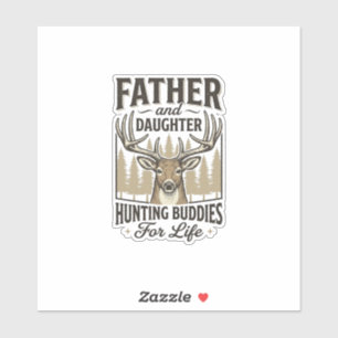 Father Daughter Hunting Buddies Deer Shirt Design_