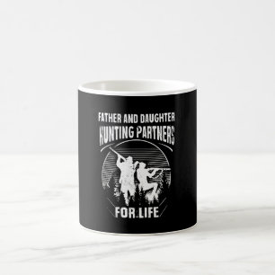 Father Daughter Hunting Partners For Life Gift Magic Mug