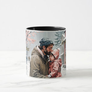 Father & Daughter Love Winter Gift Coffee Mug