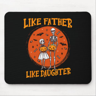 Father Daughter Matching Halloween Costume Mouse Pad
