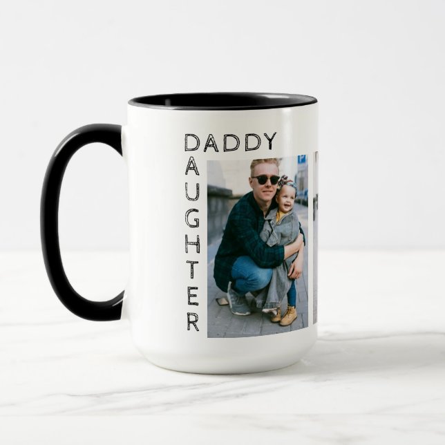 Father Daughter Personalised Photo Mug (Left)
